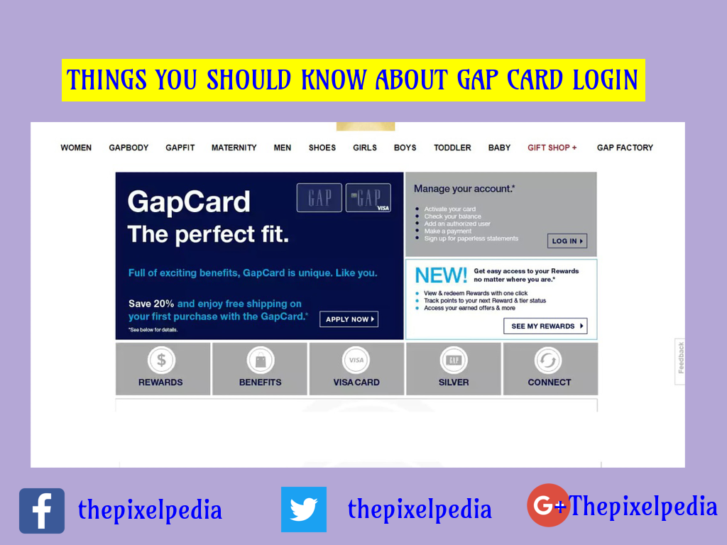 gap visa card sign in